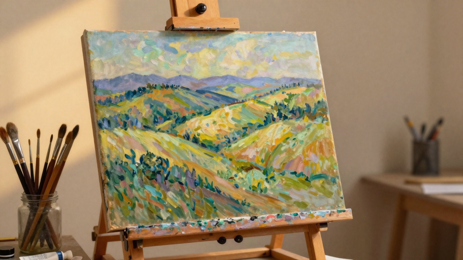 معاينة مرسم الزيت